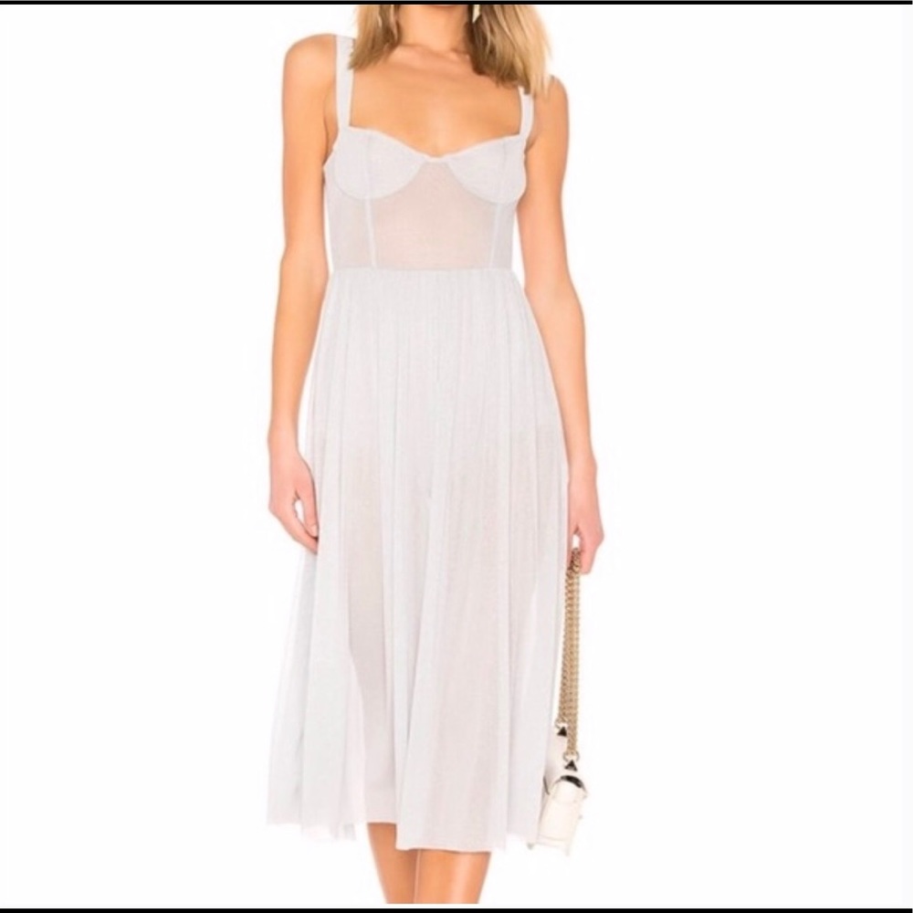 Majorelle • “Rina” Sheer Glitter Revolve Dress